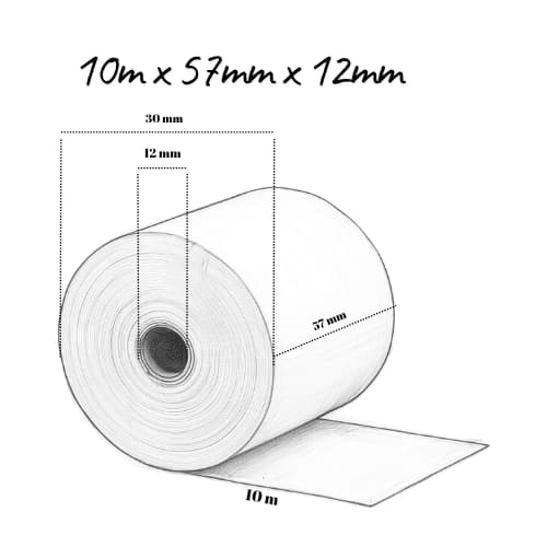 Thermopapper 10m x 57cm