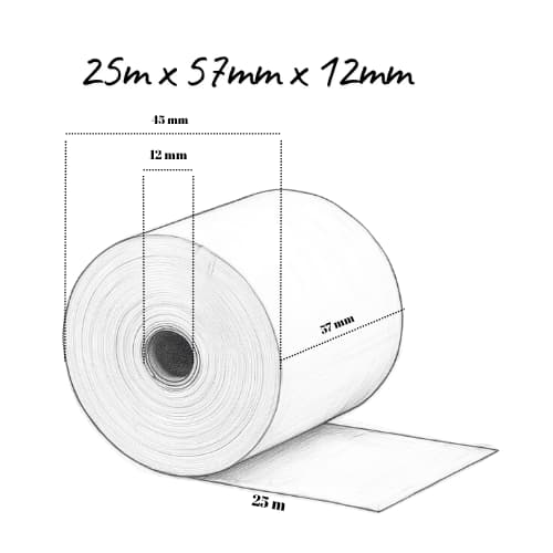 Thermopapper 25m x 57cm