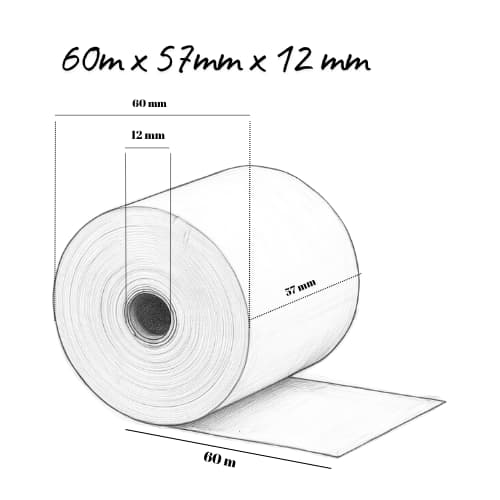 Thermopapper 60m x 57cm
