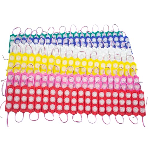 Tre-lampig sidobelyst ljuskälla - 24V / Kallvitt